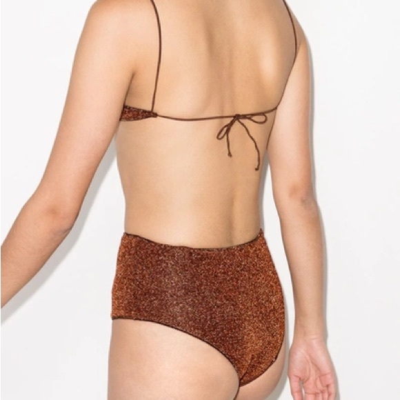 Oseree Bronze High Waisted Bikini - Picture 2 of 2
